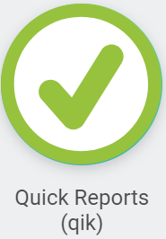 green checkmark with 'qik' below it