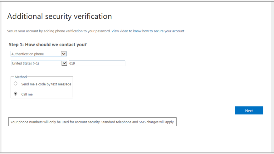 screenshot for additional security verification